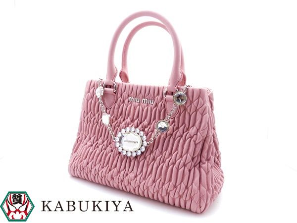 miumiuナッパクリスタル レザーbag | www.innoveering.net