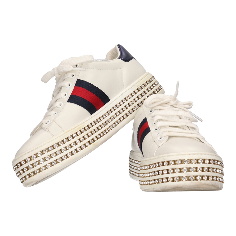 GUCCI スニーカー クリスタル付き barucck.com